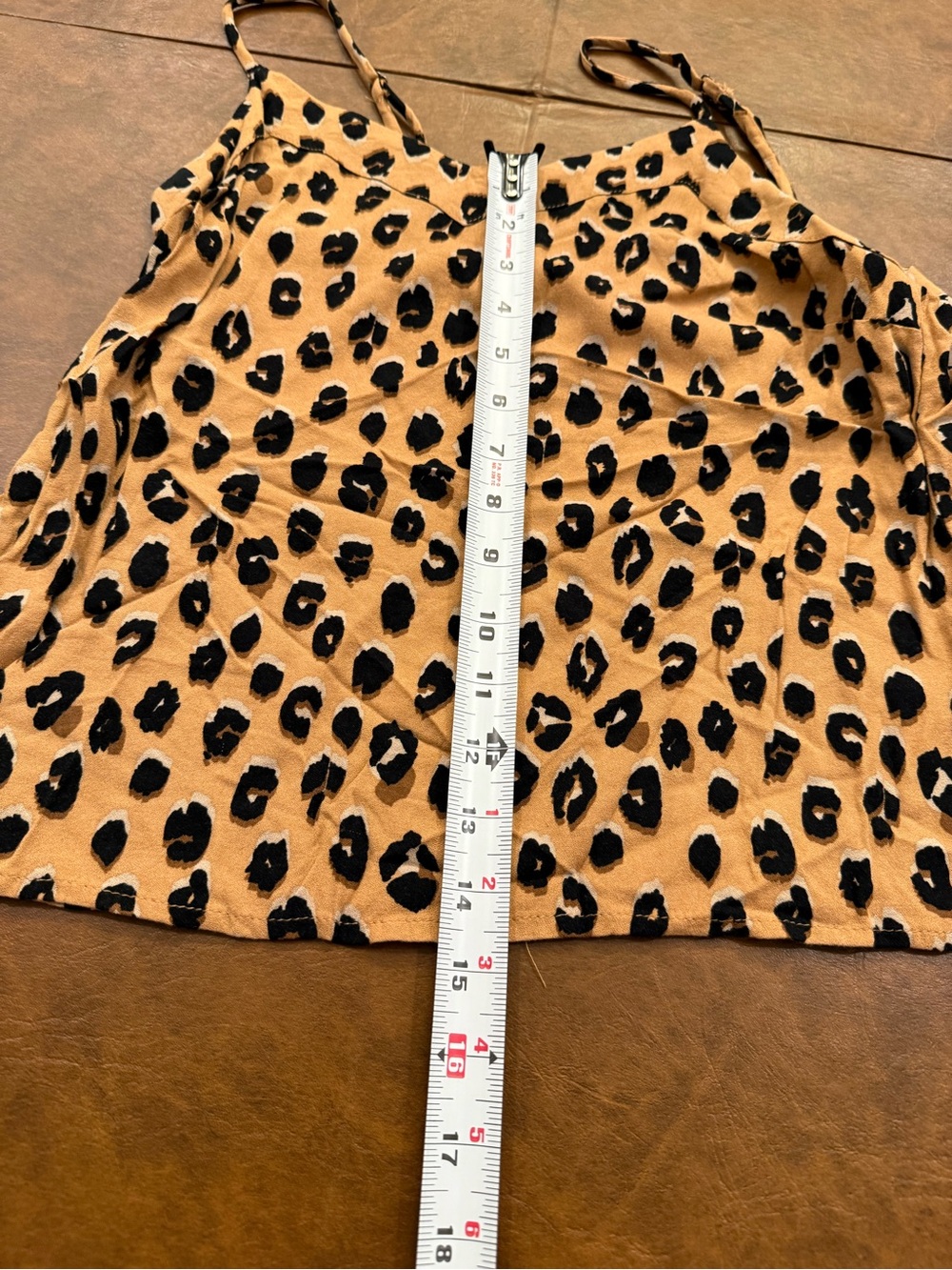 Women’s Leopard Print Cami Tank, Pink and Blue Layering Tanks S/XS - Picture 15 of 16